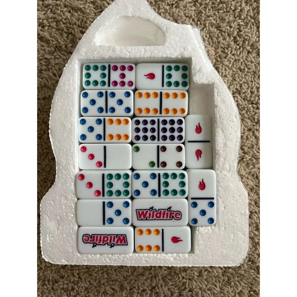 Fundex Wildfire Dominoes Game 100% Complete 2005 Tested Lights and Sounds
